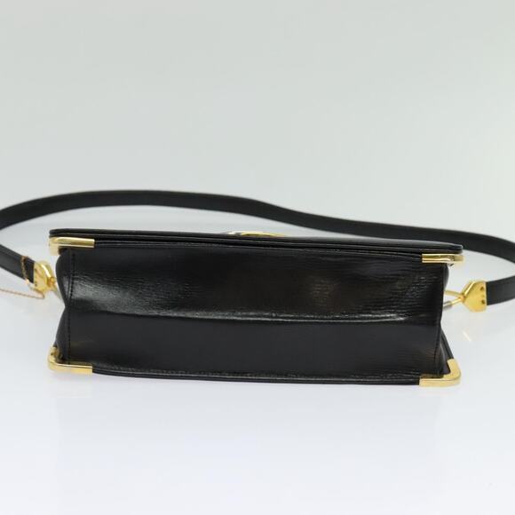 DIOR Shoulder Bag Leather Black Gold - Picture 9 of 14